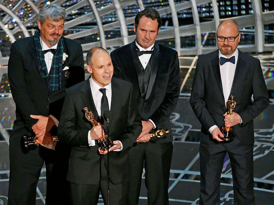 <i>"Interstellar" giành chiến thắng ở hạng mục "Kỹ xảo xuất sắc nhất" tại Lễ trao giải Oscar năm 2015.</i>