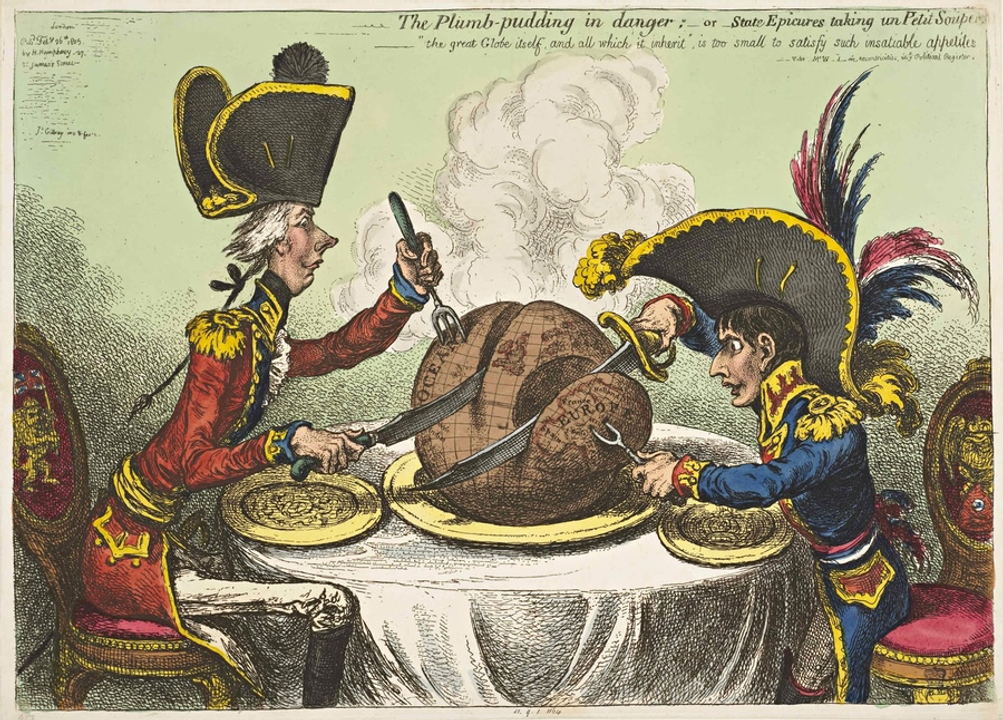 <i>William Pitt và Napoleon xâu xé miến bánh thế giới</i>