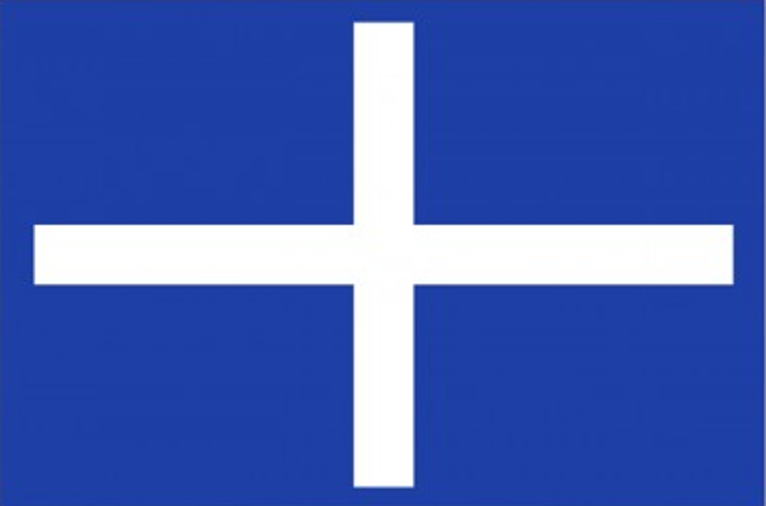 (Cờ của Stathas năm 1807. Năm 1807, sau Hiệp ước Tilsit giữa Nga và Thổ Nhĩ Kỳ, hạm đội armatoli của Olympus do Yannis Stathas chỉ huy, sau khi tập hợp 70 tàu của họ ở Skiathos, đã hạ cờ Nga xuống và kéo cờ lên trên.)