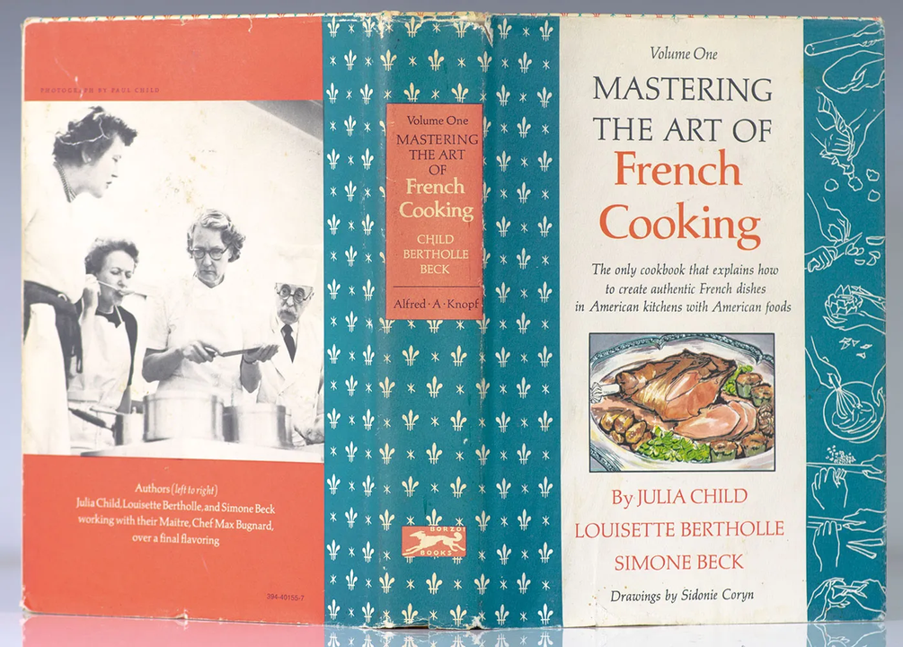 Sách " Mastering the Art of French Cooking"
Nguồn: "https://i0.wp.com/www.raptisrarebooks.com"