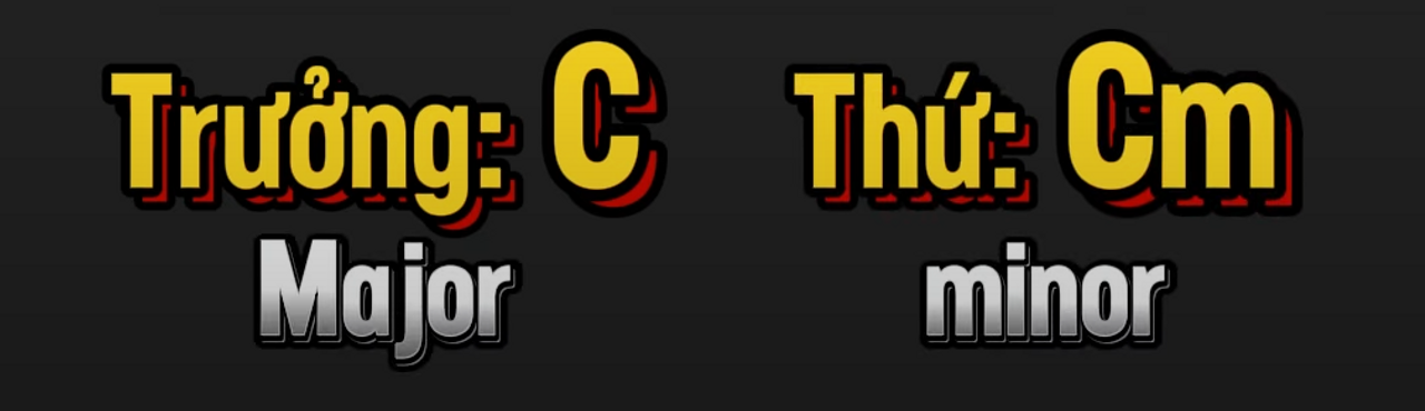 Kí hiệu Tone trưởng và Tone thứ