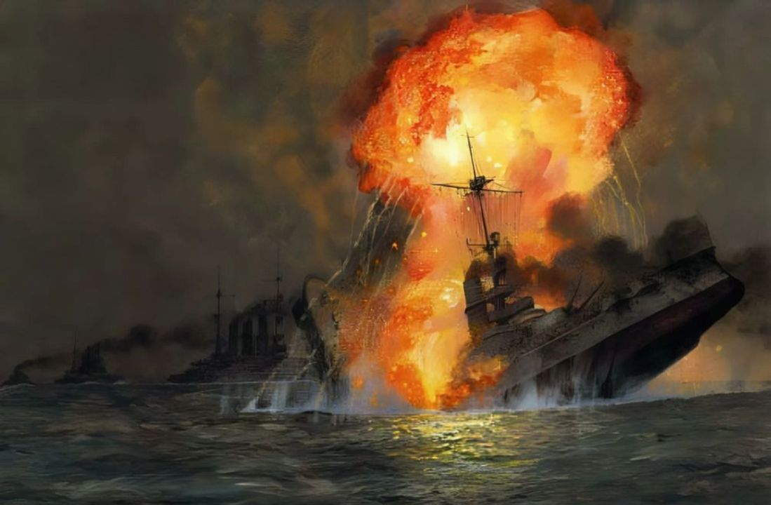 Trong trận Jutland ( hay trận Skagerrak theo cách gọi của Đức), Hải đoàn II đã phục vụ xuất sắc khi đẩy lùi một đợt tấn công của các thiết giáp tuần dương hạm Anh nhằm vào Nhóm Trinh sát I (I AG) vào lúc 21 giờ 30 phút tối ngày 31/5/1916. Ngày hôm sau, vào lúc 03 giờ 10 phút sáng, trong ánh sáng mờ nhạt của rạng đông, thiết giáp hạm Pommern bị trúng một hoặc hai ngư lôi. Ngay sau đó là một loạt các vụ nổ và lửa nhanh chóng lan khắp con tàu, bùng lên cao tới ngang cột buồm. Pommern gãy làm đôi và các mảnh vỡ bị thổi tung lên không trung, trong khi Hannover lập tức bẻ lái sang mạn phải để tránh xác tàu đang trôi nổi. Pommern đã trở thành nạn nhân của một quả ngư lôi từ tàu khu trục Onslaught. (Paul Wright)