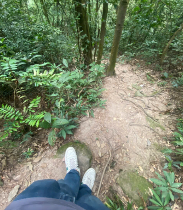 Đường xuống Bàn Cờ Tiên tính từ Tây Nhạc Miếu