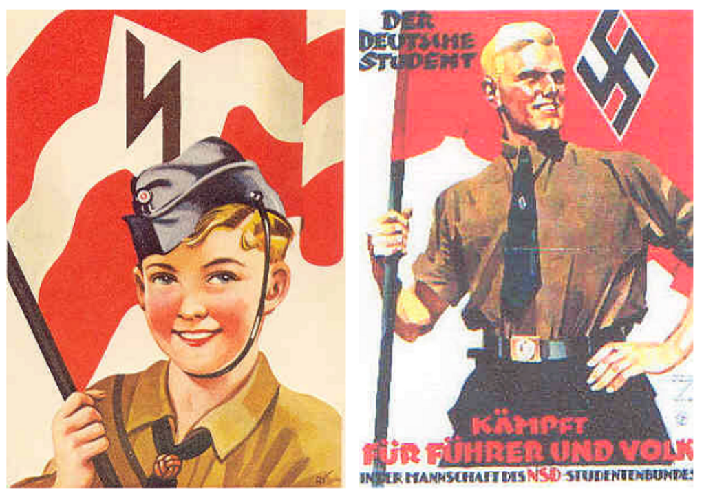 <i>"Sinh viên Đức chiến đấu vì Lãnh tụ và Tổ quốc trong hàng ngũ Liên đoàn sinh viên Đức Quốc xã."</i>