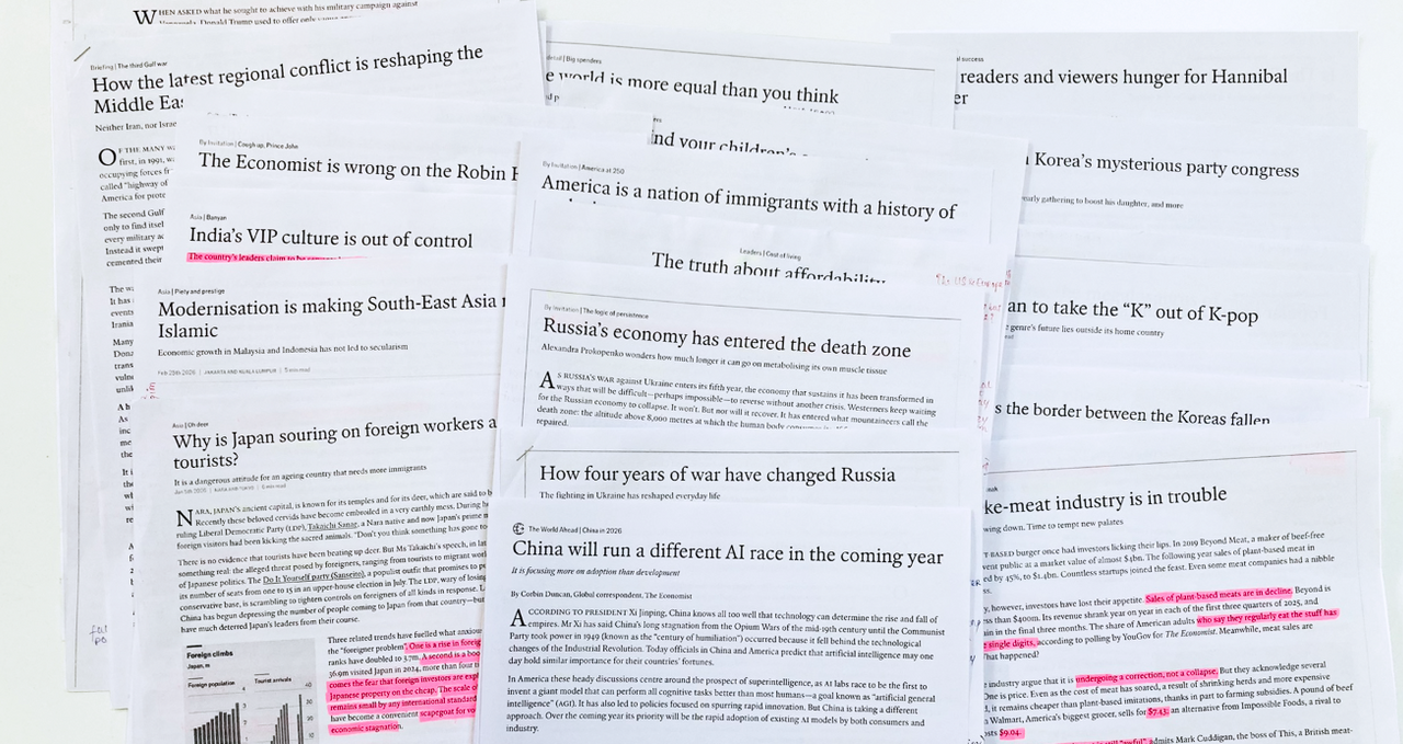 Một số bài báo mấy tuần trước