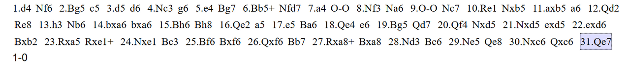 PNG ván đấu của Liêm và Nakamura năm 2014. Liêm quân trắng