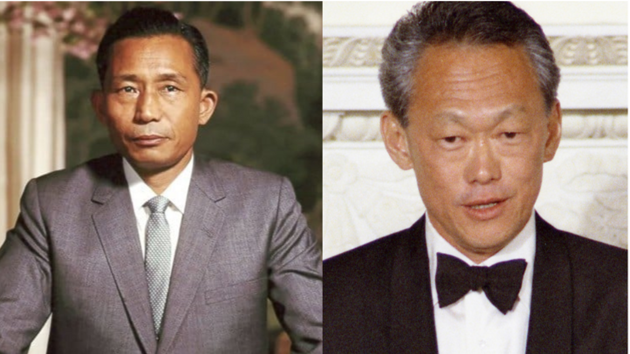 Hình ảnh: Phác Chính Hy và Lý Quang Diệu