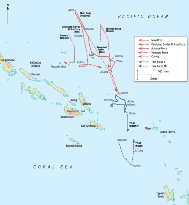 Diễn biến của trận Đông Solomon ngày 24 tháng 8 năm 1942