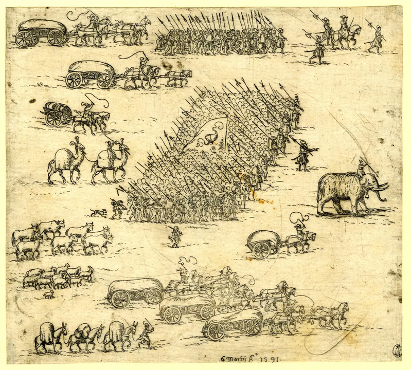 Một bức ảnh về hậu cần thời xưa