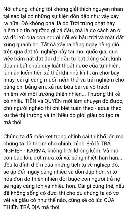 Cắt từ bài viết trên FB của Hành tinh Titanic