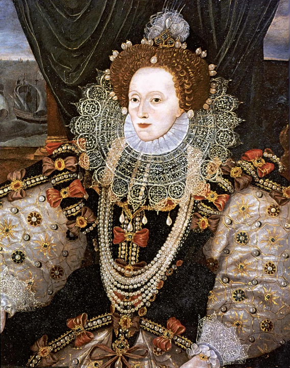 Nữ hoàng Elizabeth I| Hình được vẽ bởi họa sĩ George Gower vào năm 1588