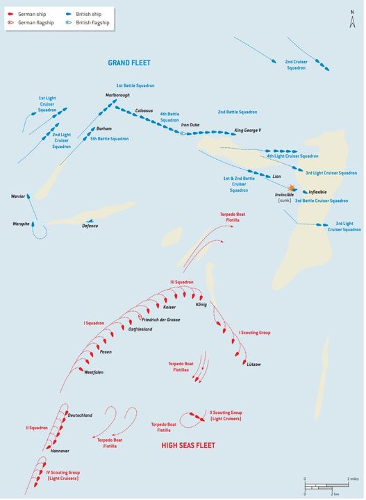 Giao tranh giữa các hạm đội từ 18 giờ 30 phút đến 18 giờ 35 phút