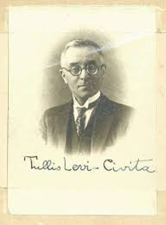 Nhà toán học người Ý Tullio Levi-Civita