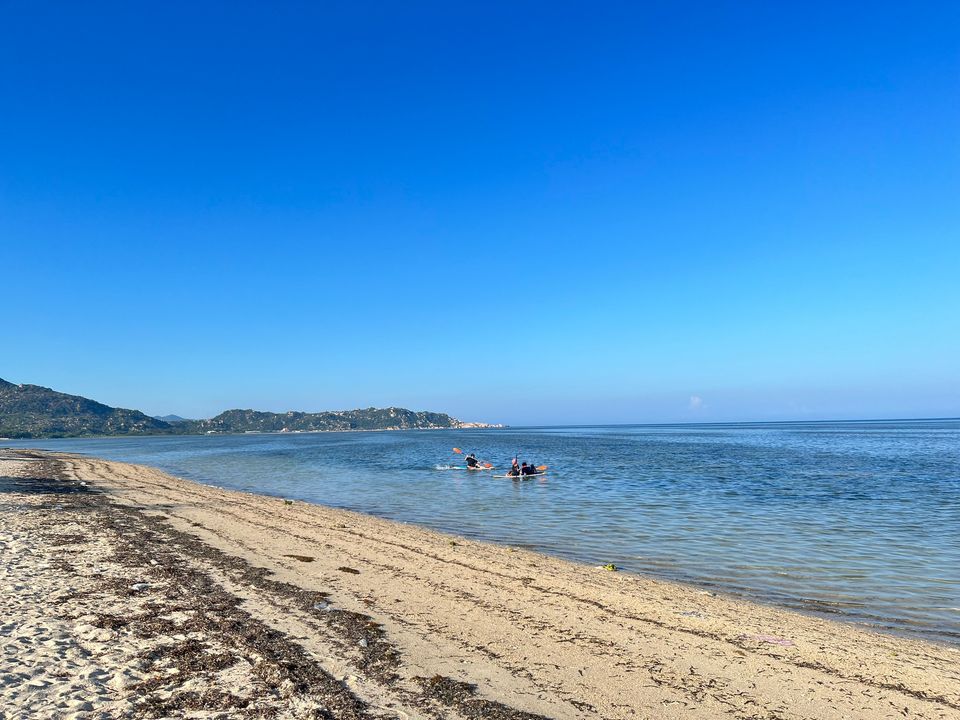 Gặp mấy bạn đang chèo SUP