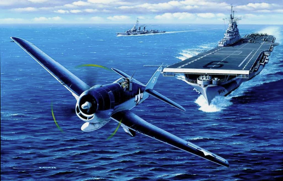 Đợt tấn công đầu tiên của phía Nhật Bản được tung ra vào lúc 08 giờ 30 phút. Chúng bị radar trong tuyến thiết giáp hạm của Lee phát hiện lúc 10 giờ khi khoảng cách hơn 150 dặm. Lúc 10 giờ 10 phút, Đô đốc Mitscher ra lệnh cho TF 58 chuẩn bị phóng mọi máy bay chiến đấu sẵn có. Lúc 10 giờ 19 phút, ông ra lệnh "thực hiện". Lúc 10 giờ 23 phút, khi Đợt I đã đến gần Lexington 110 dặm, toàn bộ đội hình chuyển hướng vào gió cho các hoạt động bay, và mọi con tàu chưa làm như vậy đều đi đến trạng thái báo động chung. "Giữ nguyên hướng đi ngược gió!" Mitscher ra hiệu. Hoạt động phóng máy bay bắt đầu lúc 10 giờ 23 phút, khi Đợt I của Nhật Bản đã áp sát 72 dặm. Máy bay Nhật Bản lúc này bay vòng ở độ cao 20.000 feet và tập hợp lại trước khi thực hiện cuộc tấn công. Khoảng thời gian 10 đến 15 phút này là một lợi thế cho TF 58. Nó cho phép dọn sạch sàn bay khỏi máy bay ném bom để tạo điều kiện thuận lợi cho việc trang bị vũ khí, bảo dưỡng và phóng máy bay tiêm kích theo lịch trình luân phiên; nó cho các Hellcat thời gian để xếp chồng đúng cách cho một cuộc đánh chặn tốt. Lúc 10 giờ 36 phút, Mitscher ra hiệu cho các tàu của mình sẵn sàng cho các cuộc tấn công lặp lại và ra lệnh: "Giữ máy bay tiêm kích sẵn sàng để đẩy lùi các cuộc tấn công này, hạ cánh máy bay khi cần thiết." Vào thời điểm đó, đợt không kích đầu tiên của Nhật Bản, gồm 64 máy bay, đã áp sát cách tàu Lexington 60 dặm, khi con tàu này vẫn chưa hoàn tất việc phóng máy bay. Các máy bay tuần tra không chiến Hellcat, xếp chồng lên nhau từ độ cao 17.000 đến 23.000 feet, đã báo hiệu ngay khi thông điệp của Mitscher đến. Một cuộc hỗn chiến ác liệt xảy ra sau đó. Hai mươi bốn máy bay địch xếp đội hình chặt chẽ ở độ cao 18.000 feet, với 16 máy bay tiêm kích khác bên trên và phía sau, đã bị 11 chiếc Hellcat từ tàu Essex, do Trung tá C. W. Brewer dẫn đầu, tấn công. Trong minh hoạ là chiếc Hellcat "The Minis" của phi công David McCampbel điều khiển thuộc VF-15 từ tàu sân bay Essex (CV-15) vừa mới cất cánh từ sàn bay của con tàu để tham gia vào lực lượng chiến đấu chống lại đợt tấn công của các máy bay Nhật Bản. 