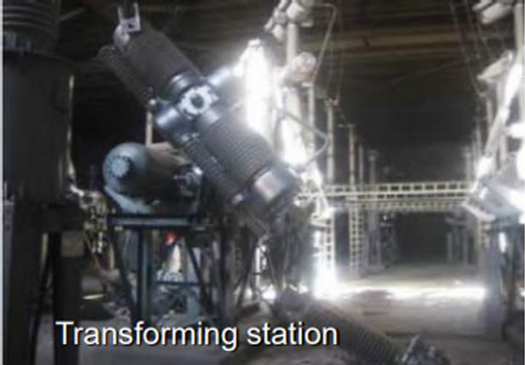 Trạm biến áp bị phá hủy. Ảnh: Tài liệu IAEA 