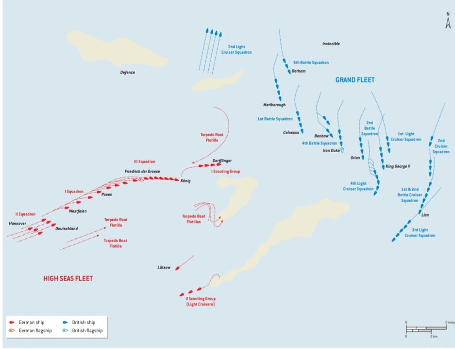 Giao tranh giữa các hạm đội từ 19 giờ đến 19 giờ 15 phút