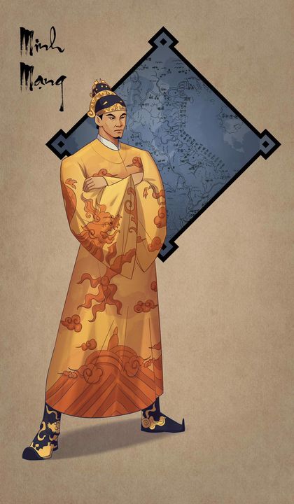 Vua Minh Mạng, tranh: Đại Việt kỳ nhân