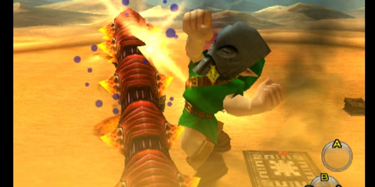 Link khổng lồ chiến đấu với Twinmold