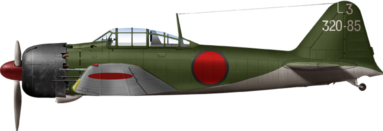 Chiếc máy bay A6M5b "Zero" từ Không đoàn 652 (652th Kokutai), thuộc tàu sân bay Junyo, vào tháng 6 năm 1944.