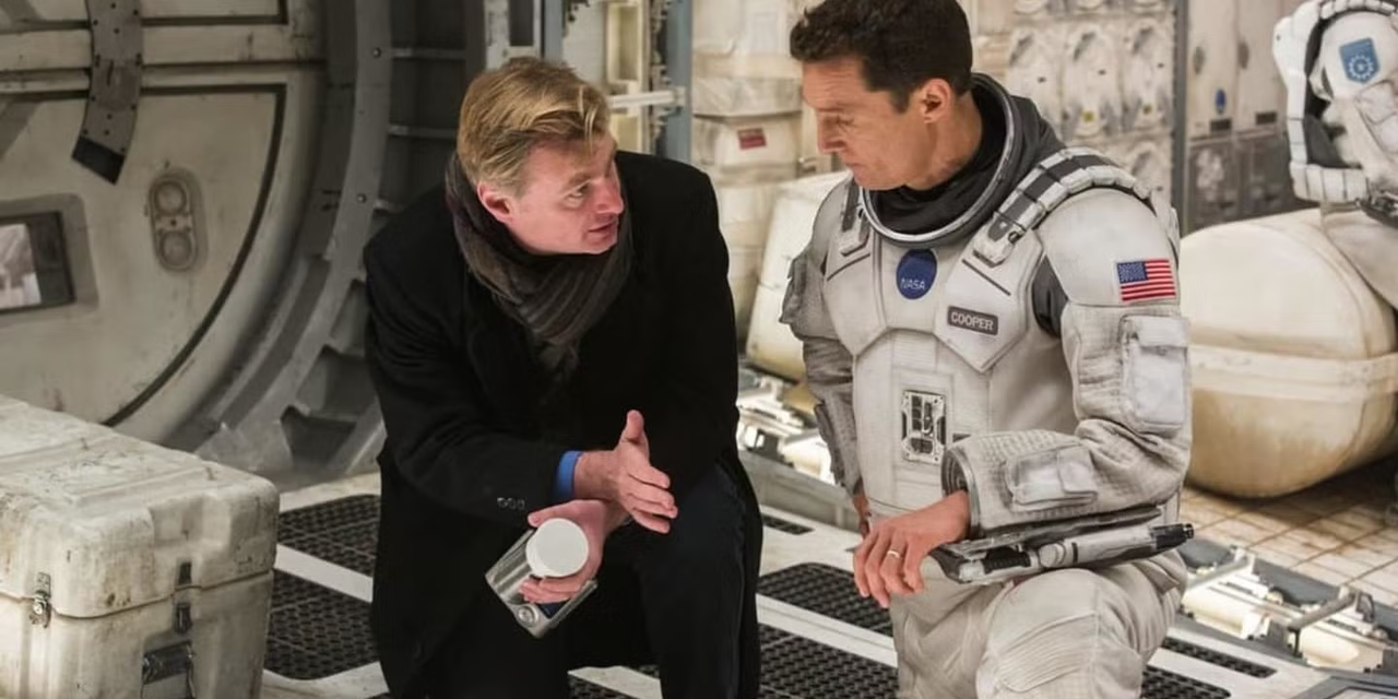 <i>Christopher Nolan cùng với diễn viên Matthew McConaughey.</i>