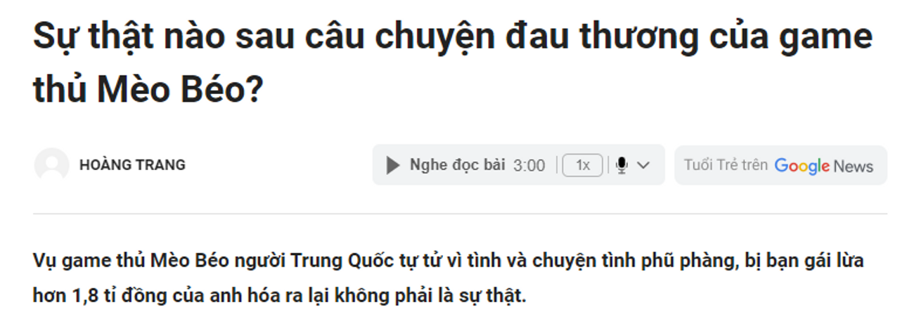 <i>Hóa ra lại không phải sự thật (Nguồn: Báo tuổi trẻ)</i>
