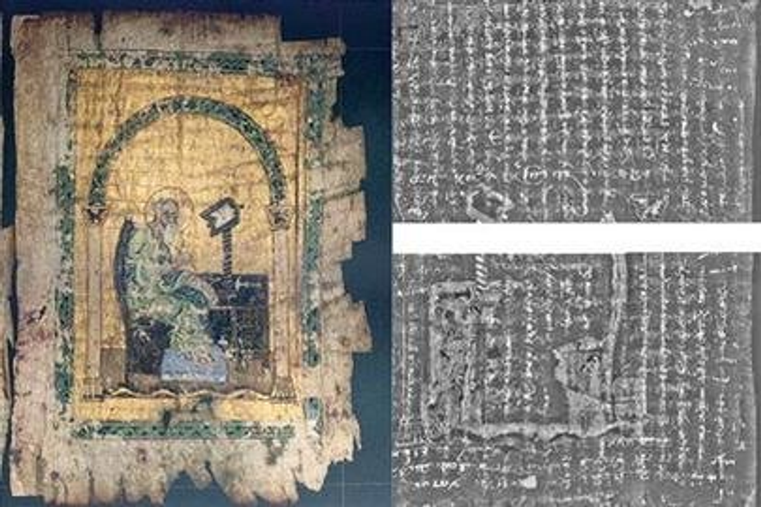 Hình ảnh minh họa được cho là văn tự cổ xưa của Archimedes