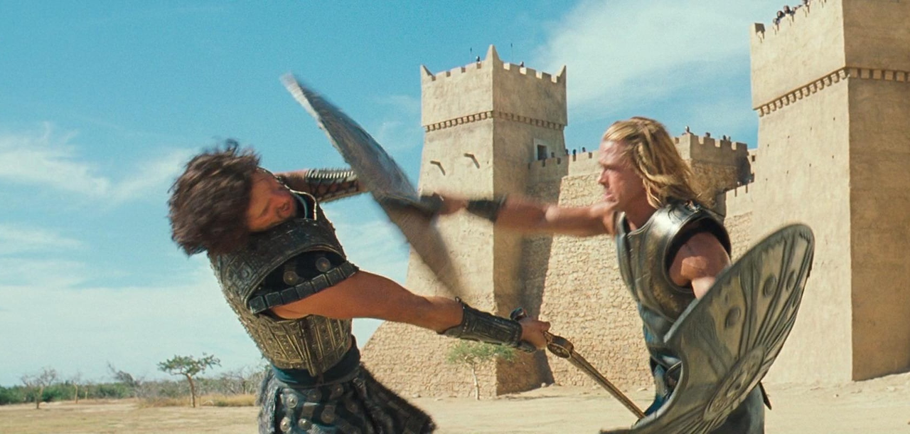 Achilles đấu Hector - phim Troy (2004)