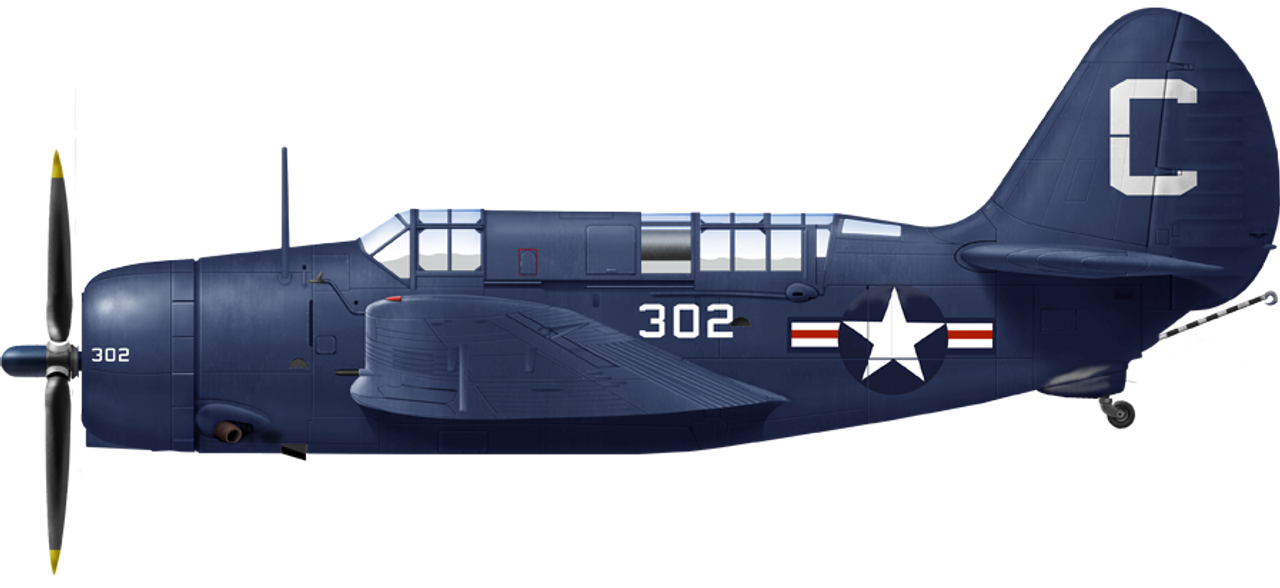 Chiếc SB2C-5 từ USS Coral Sea, HVA-5B, năm 1947 