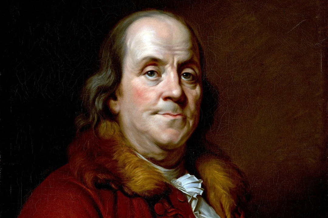 Chân dung của Benjamin Franklin được vẽ bởi họa sĩ Joseph-Siffred Duplessis.