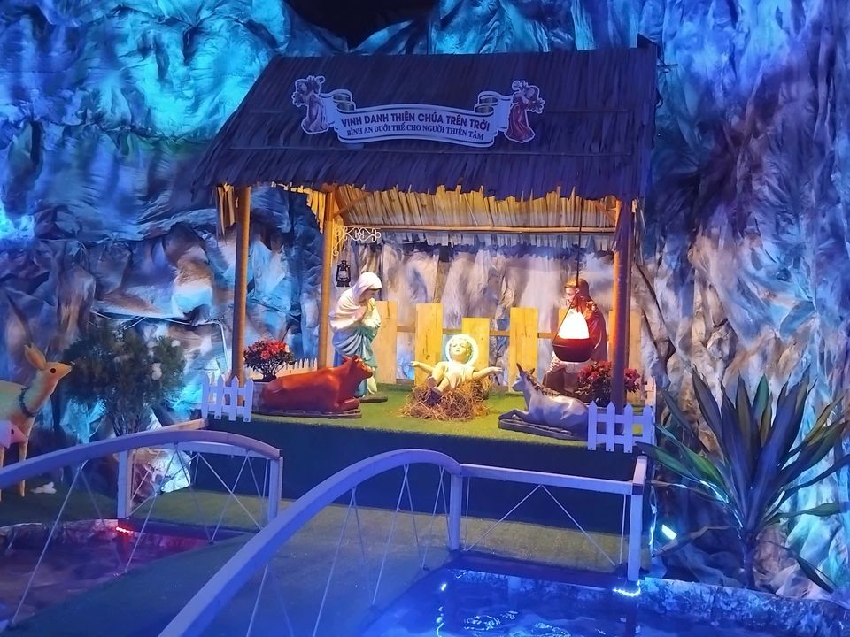 Hình ảnh hang đá do tôi chụp lại trong lần đi lễ Giáng sinh 2024