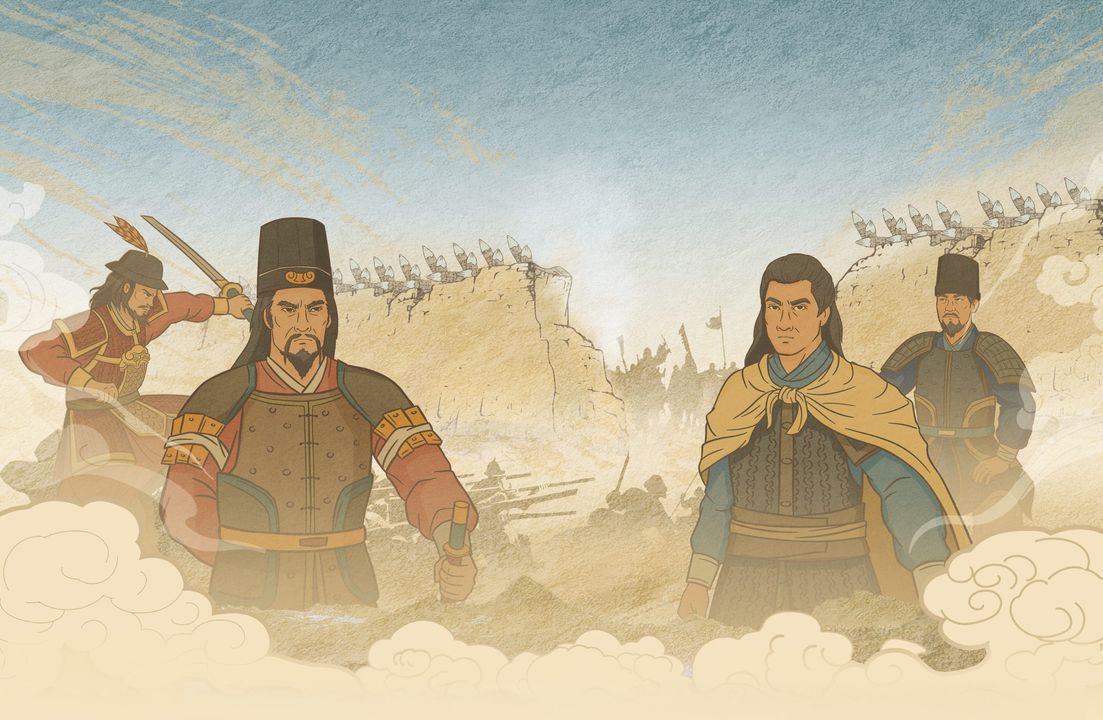 Trịnh - Nguyễn phân tranh, tranh vẽ minh họa của <a href="https://vietales.vn/">Vietales</a>