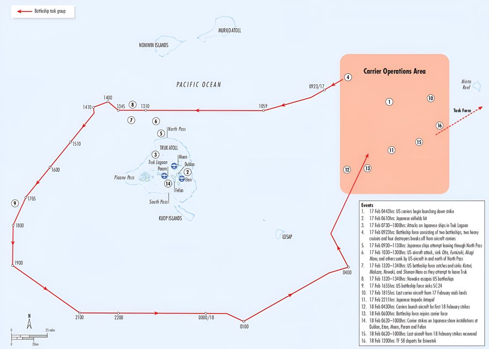 Chiến dịch Hailstone là một chiến dịch không kích/bắn phá lớn của Hải quân Mỹ nhằm vào lực lượng Hải quân Đế quốc Nhật Bản tại Truk thuộc quần đảo Caroline (nơi được ví là Gibraltar của Thái Bình Dương") diễn ra từ ngày 17 tới ngày 18 tháng 2 năm 1944. Chiến dịch có sự tham gia của 9 tàu sân bay cùng với lực lượng mặt nước hùng hậu.
