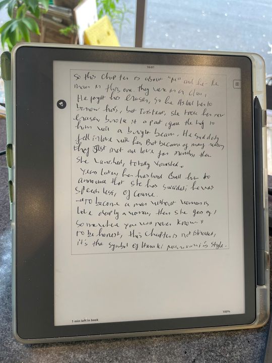 Mình ghi chú rất nhiều nên việc mua một máy đọc sách cỡ nhỏ (6-7 inches) sẽ rất…bất tiện, vì, bạn biết đấy, viết trên một cuốn số nhỏ đâu thể nào “nhả chữ” nhiều và tự do như một cuốn sổ to hơn gấp 3 lần, đúng không?