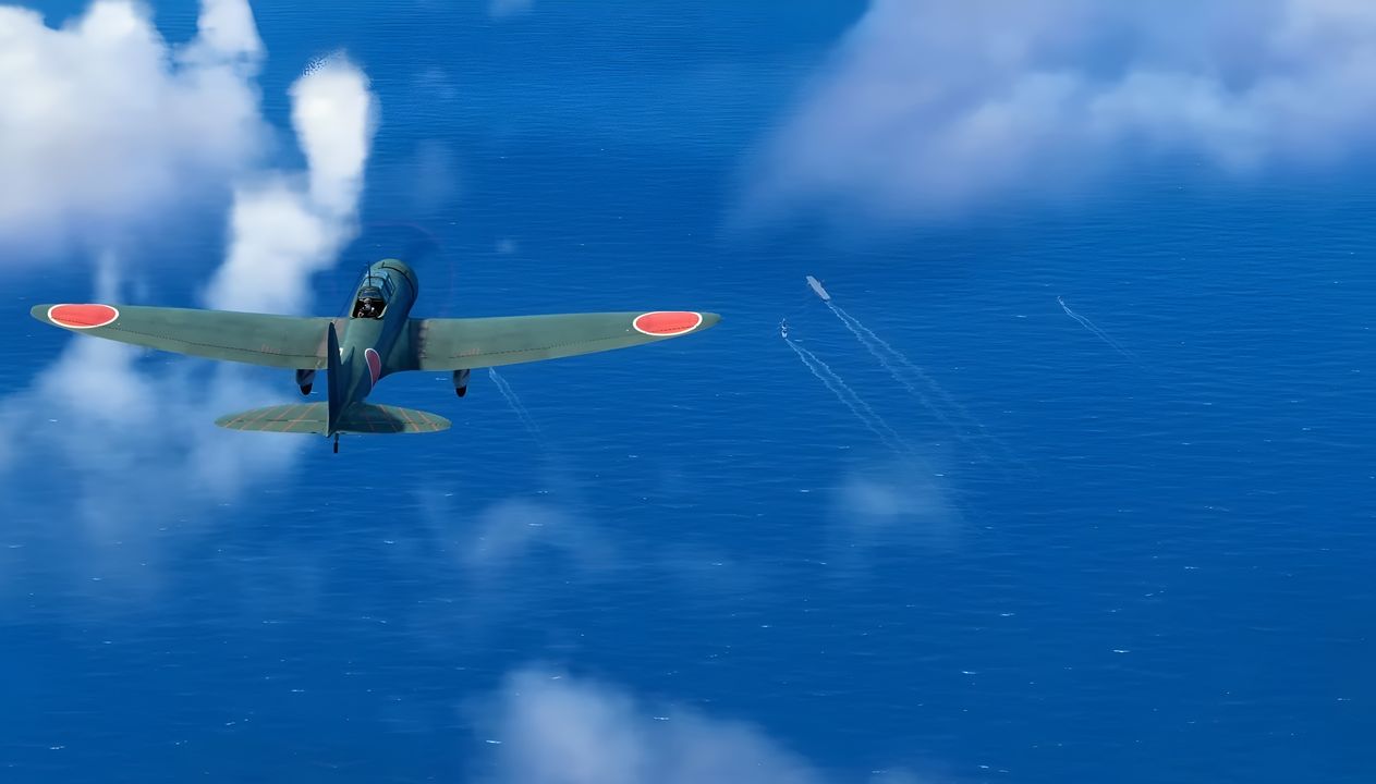 Người Mỹ chuẩn bị tinh thần cho đợt tấn công của Nhật mà họ biết chắc sẽ đến. Yếu tố then chốt trong phòng thủ là đưa các Wildcat làm nhiệm vụ tuần tiễu chiến đấu trên không (CAP) đánh chặn đội hình tấn công từ khoảng cách xa các tàu sân bay. Sĩ quan điều phối bay của Enterprise, Trung tá John Griffin, được chỉ định làm sĩ quan FDO cấp cao cho TF 61. Griffin có 11 tiêm kích đang bay; ông bố trí bảy chiếc ở độ cao 10.000ft phía trên TF-16 và bốn chiếc còn lại ở khu vực giữa TF 16 và TF 17. Hornet, hoạt động cách 10 dặm về phía tây nam, có tám tiêm kích ở 10.000ft. Griffin đặt Wildcat ở độ cao 10.000ft để tiết kiệm nhiên liệu và oxy, tin rằng radar sẽ cho ông đủ cảnh báo để đưa chúng lên cao hơn nếu cần, và đáng chú ý là ông không hề biết TF-16 đã bị phát hiện. Quyết định về độ cao này là quyết định quan trọng nhất của Griffin trong trận chiến – và hóa ra lại thảm họa. Lúc 08 giờ 30 phút, đội tấn công của Hornet trên đường đi đã cảnh báo có máy bay Nhật đang đến. Cả hai tàu sân bay chuẩn bị phóng toàn bộ máy bay sẵn sàng trên sàn đáp để giải phóng sàn trước khi quân Nhật tới. CAP của TF 16 được tăng cường lên 22 tiêm kích, một nửa ở 10.000ft và nửa còn lại đang leo lên độ cao đó. Hornet bổ sung thêm bảy chiếc, nâng tổng số lên 15; tổng cộng có 37 tiêm kích đang bay. Khi đội tấn công của Nhật tiếp tục bay vào, radar trên Enterprise lẫn Hornet đều không phát hiện được gì. Radar CXAM trên tàu tuần dương Northampton phát hiện tốp máy bay đang đến lúc 0841 giờ, ở hướng tây bắc cách 70 dặm, và thông tin được truyền bằng cờ hiệu sang Hornet, nhưng đến tay sĩ quan FDO của tàu quá muộn và không bao giờ đến được Griffin trên Enterprise. Lúc 08 giờ 53 phút, phi đội máy bay cường kích tàu sân bay của Murata (thuộc Shokaku) phát hiện các tàu được xác nhận ngay sau đó là một tàu sân bay, hai tàu tuần dương và bốn tàu khu trục. Đó chính là Hornet và TF 17; vào lúc đó thì mây đã che khuất TF 16. Murata ra lệnh tấn công ngay lập tức. Ông có hai nhóm: ở độ cao 17.000 ft là 21 máy bay ném bom bổ nhào từ Zuikaku với 8 chiếc Zero hộ tống ở 21.000 feet theo sau; nhóm thứ hai gồm 20 máy bay tấn công mang ngư lôi của Shokaku ở 14.000ft với bốn chiếc Zero hộ tống. Đến 08 giờ 55 phút, radar của Hornet cuối cùng cũng phát hiện một nhóm mục tiêu lạ ở 35 dặm về hướng tây - tây nam. Enterprise cũng bắt được tín hiệu này ở 45 dặm. Griffin điều 8 chiếc tiêm kích về phía tây, và các phi công quyết định leo lên trên 10.000 feet. Lúc 08 giờ 59 phút, các tiêm kích của Hornet nhìn thấy quân Nhật — nhưng đã quá muộn. Murata triển khai máy bay mang ngư lôi của mình thành hai nhóm, chuẩn bị đánh theo thế tấn công cái đe từ hai phía mũi tàu sân bay. Ông dẫn đầu 11 máy bay mang ngư lôi với bốn tiêm kích hộ tống về phía nam, chúi xuống để tăng tốc; chín chiếc còn lại tiến công từ phía bắc. Máy bay ném bom bổ nhào phát hiện Hornet lúc 08 giờ 58 phút. Người Nhật đã đạt được một đòn tấn công hiệp đồng hoàn toàn. (Ảnh từ Task Force Admiral)