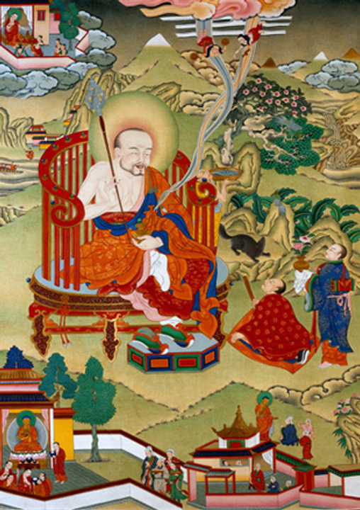 Tỳ-kheo Nagasena - tranh Nhật Bản