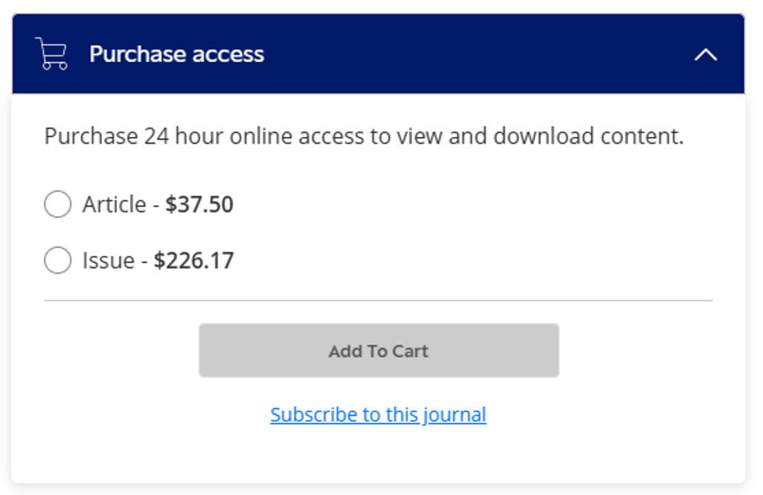 <i>Phí phải trả để xem một bài nghiên cứu thuộc tạp chí Games and Culture, NXB Sage...</i>