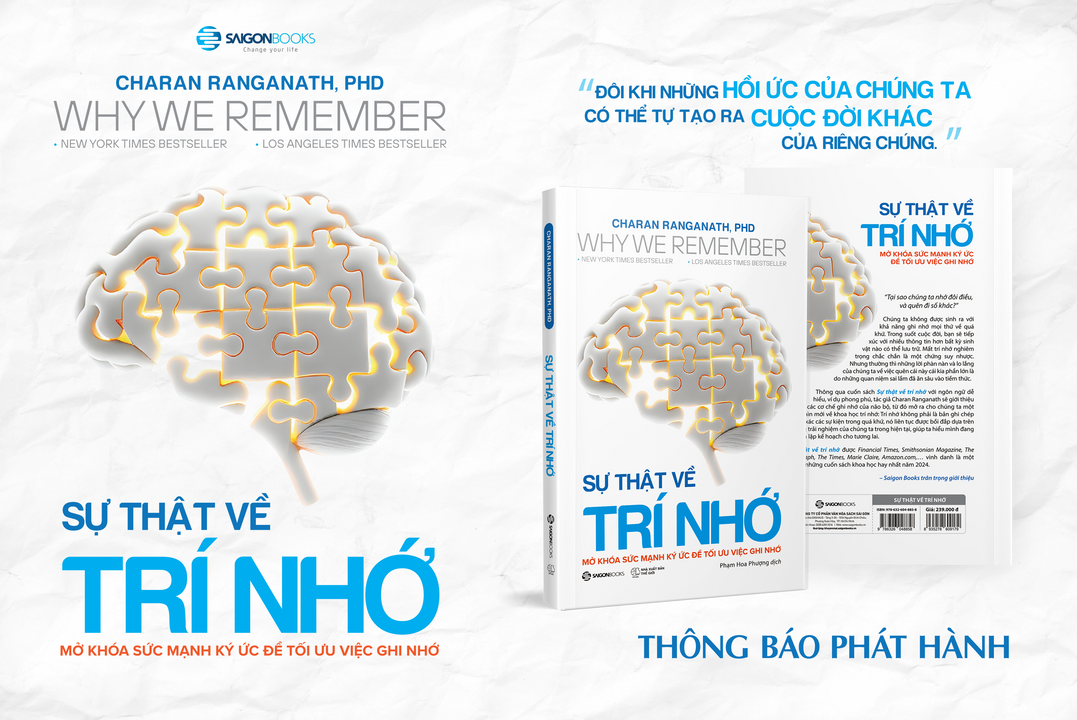 Trí nhớ không chỉ là lưu giữ quá khứ, mà là công cụ để định hướng tương lai. Ảnh: SaigonBooks