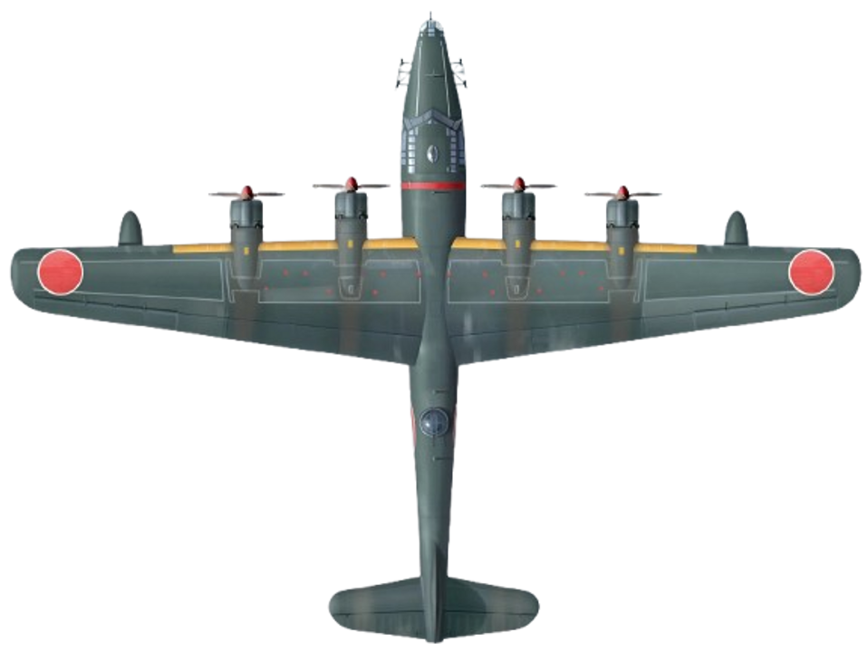 Chiếc máy bay này, mang số hiệu “51-085,” là một chiếc H8K2 thuộc giai đoạn sản xuất muộn, được biên chế cho Không đoàn 851 để thực hiện các nhiệm vụ tuần tra trên khu vực Trung tâm Thái Bình Dương. Với biến thể này, Hải quân Đế quốc Nhật Bản đã thay thế các ụ súng hai bên thân, phía sau mép sau cánh, bằng các cửa sổ phẳng hình chữ nhật. Những chiếc thuyền bay Type 2 sản xuất muộn được trang bị radar tìm kiếm trên không Type 3 Mark 6 (Type H6) mà Không lực Hải quân Đế quốc Nhật Bản phát triển riêng cho các loại máy bay cỡ lớn. Radar này có ăng-ten Yagi gắn ở hai bên thân phía trước, và hệ thống có thể phát hiện một chiến hạm lớn ở cự ly khoảng 168 dặm, sử dụng bước sóng hai mét. Chiếc máy bay này đã gặp vận rủi khi chạm trán với một chiếc PB4Y-1 thuộc Phi đoàn Tuần tra VB-115 vào ngày 2 tháng 7 năm 1944, và bị bắn rơi cùng với toàn bộ phi hành đoàn.