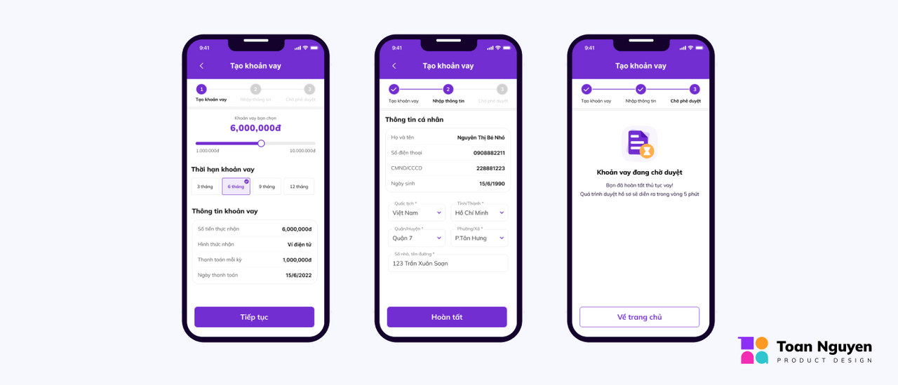 Step bar để người dùng có cái nhìn tông quan cần phải hoàn thành bao nhiêu bước và đang biết mình đang ở đâu trong quy trình đó.