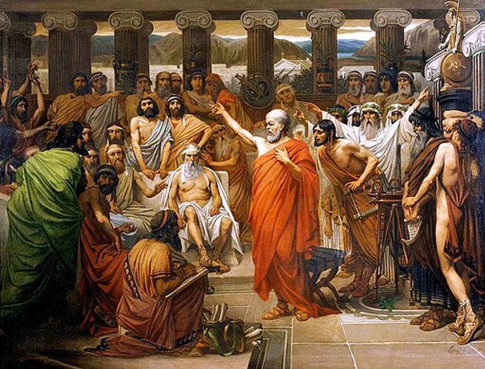 Đến phần phản biện, các em có thể học theo Socrates