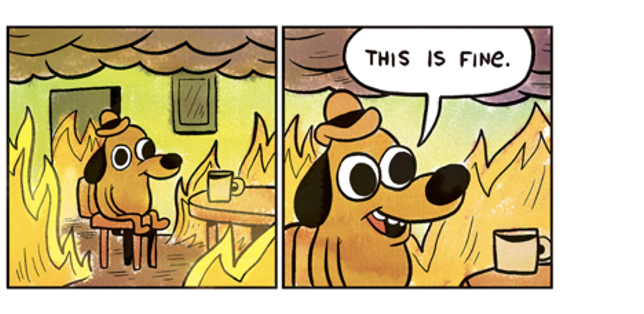 Đây là tôi trong giai đoạn 1, khi rắc rối xảy ra và biết sẽ có người đứng ra giải quyết giúp tôi