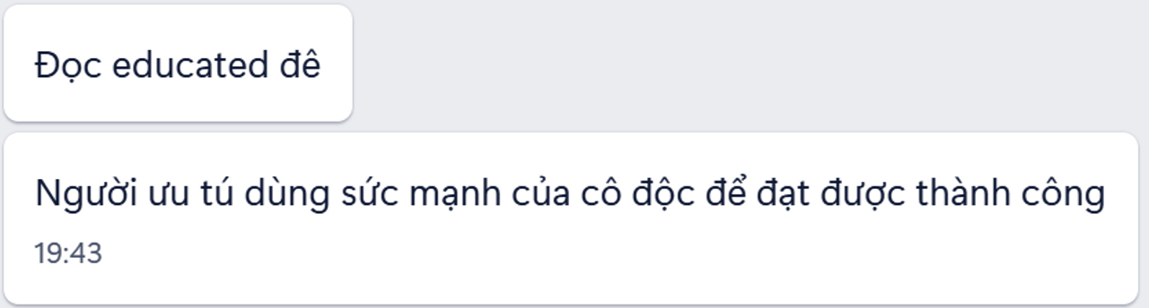 trích trong một cuộc hội thoại