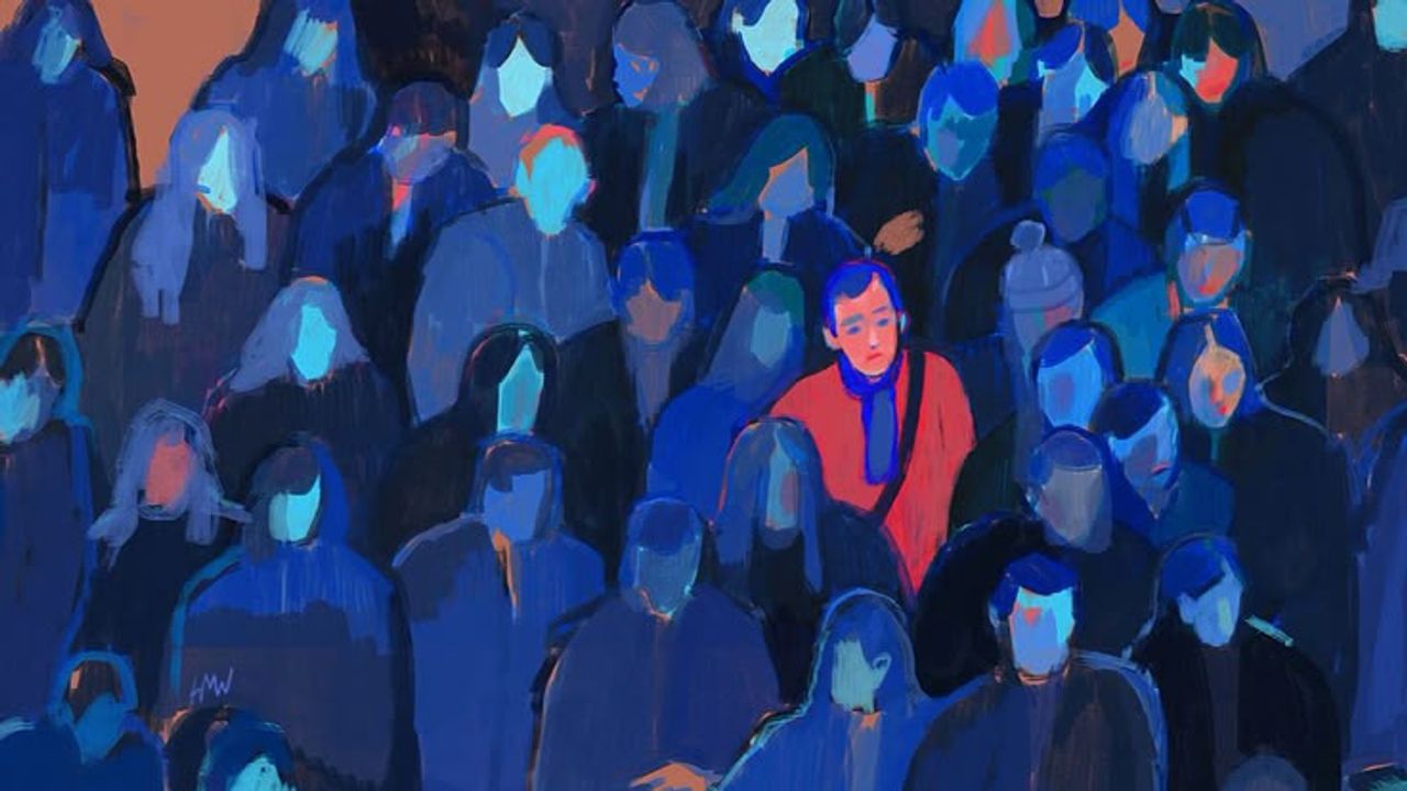 "A Face in the Crowd" by Holly Warburton.&nbsp;