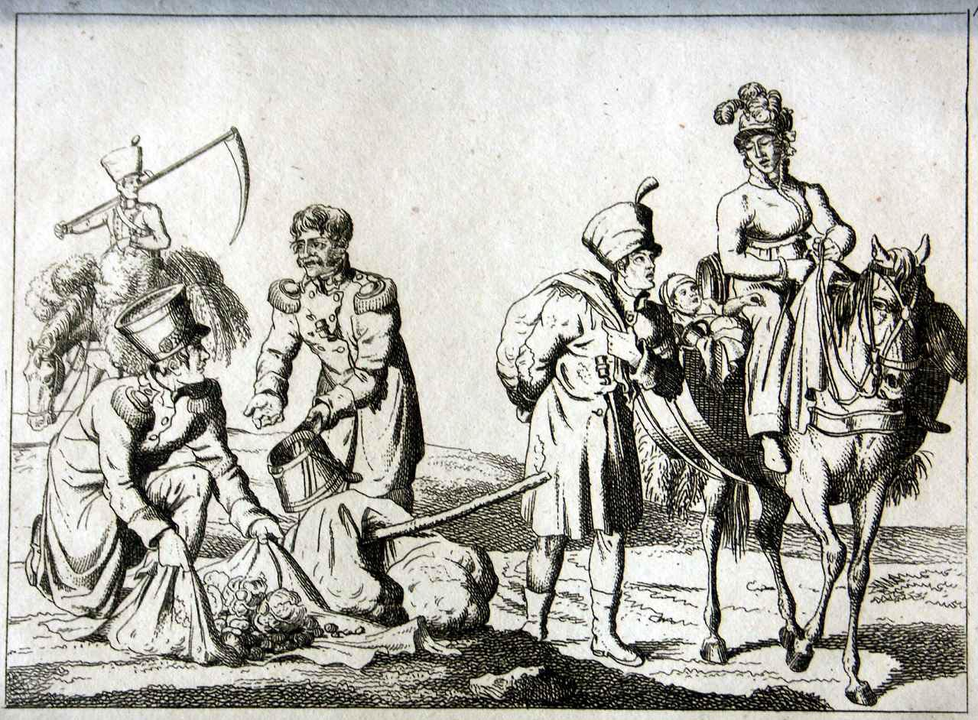 <i>Binh lính Pháp tìm thức ăn</i>