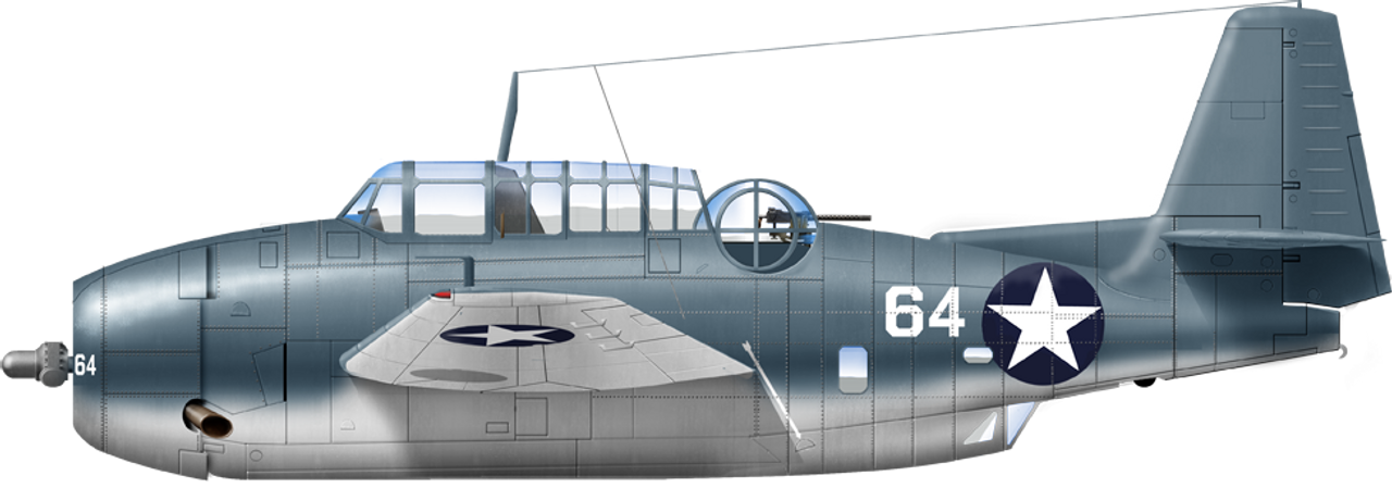 Chiếc TBF-1 từ USS Enteprise, vào cuối năm 1942.