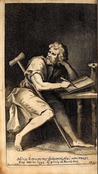 Tranh vẽ Epictetus