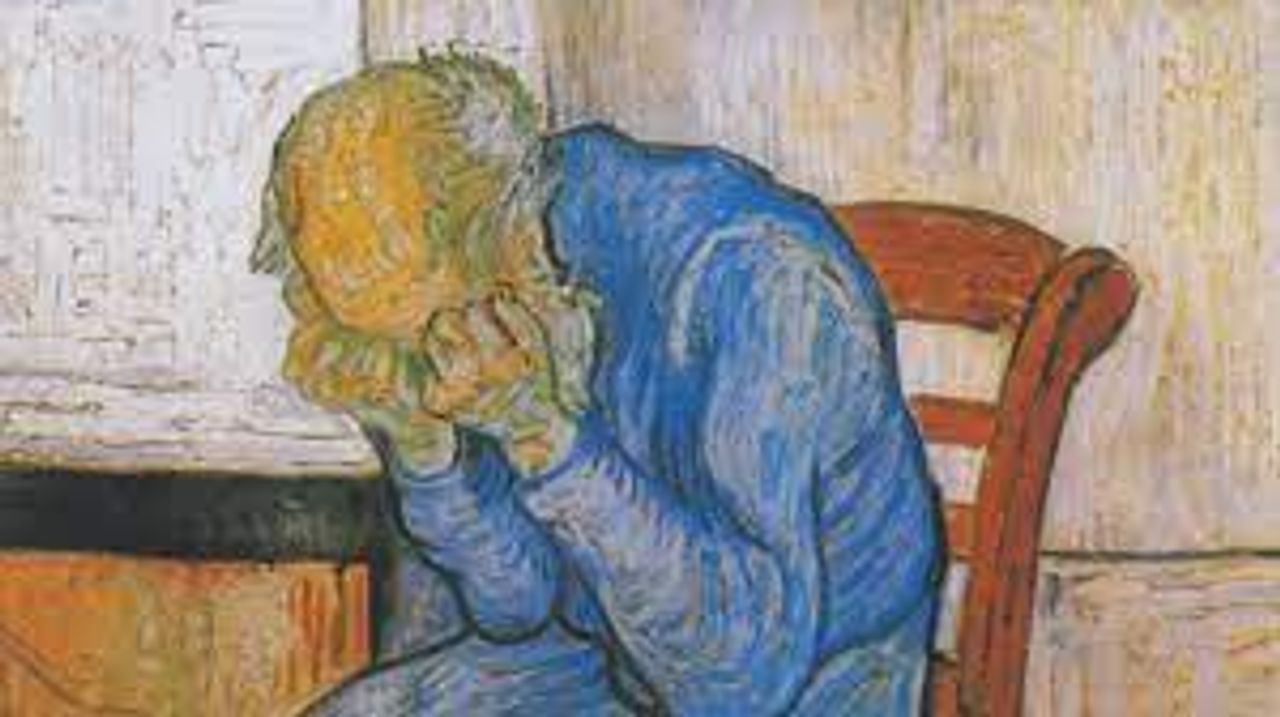 Một phần bức tranh "At Eternity’s Gate" của Vincent van Gogh