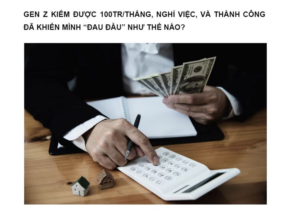Gen z kiếm tiền trăm triệu/tháng