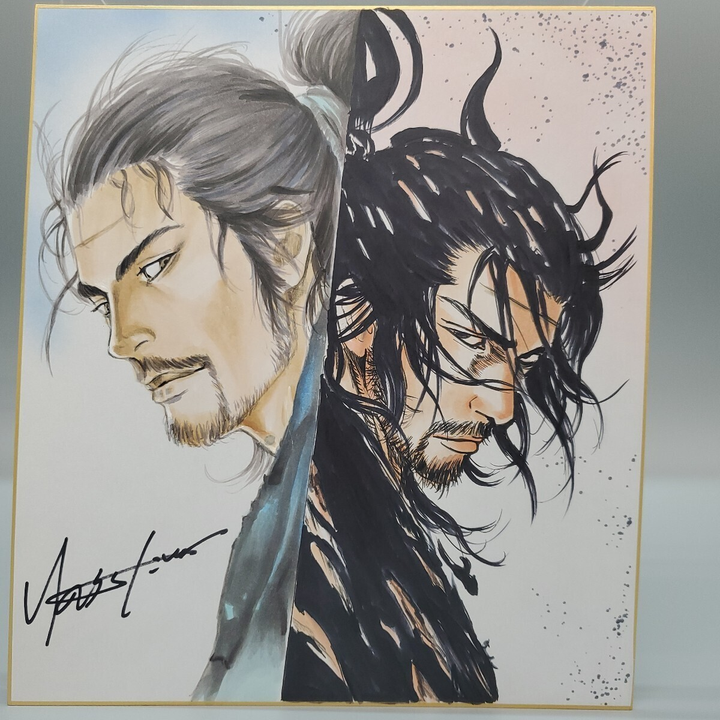 Takehiko Inoue, Vagabond, Miyamoto Musashi, color pen, autograph, c144